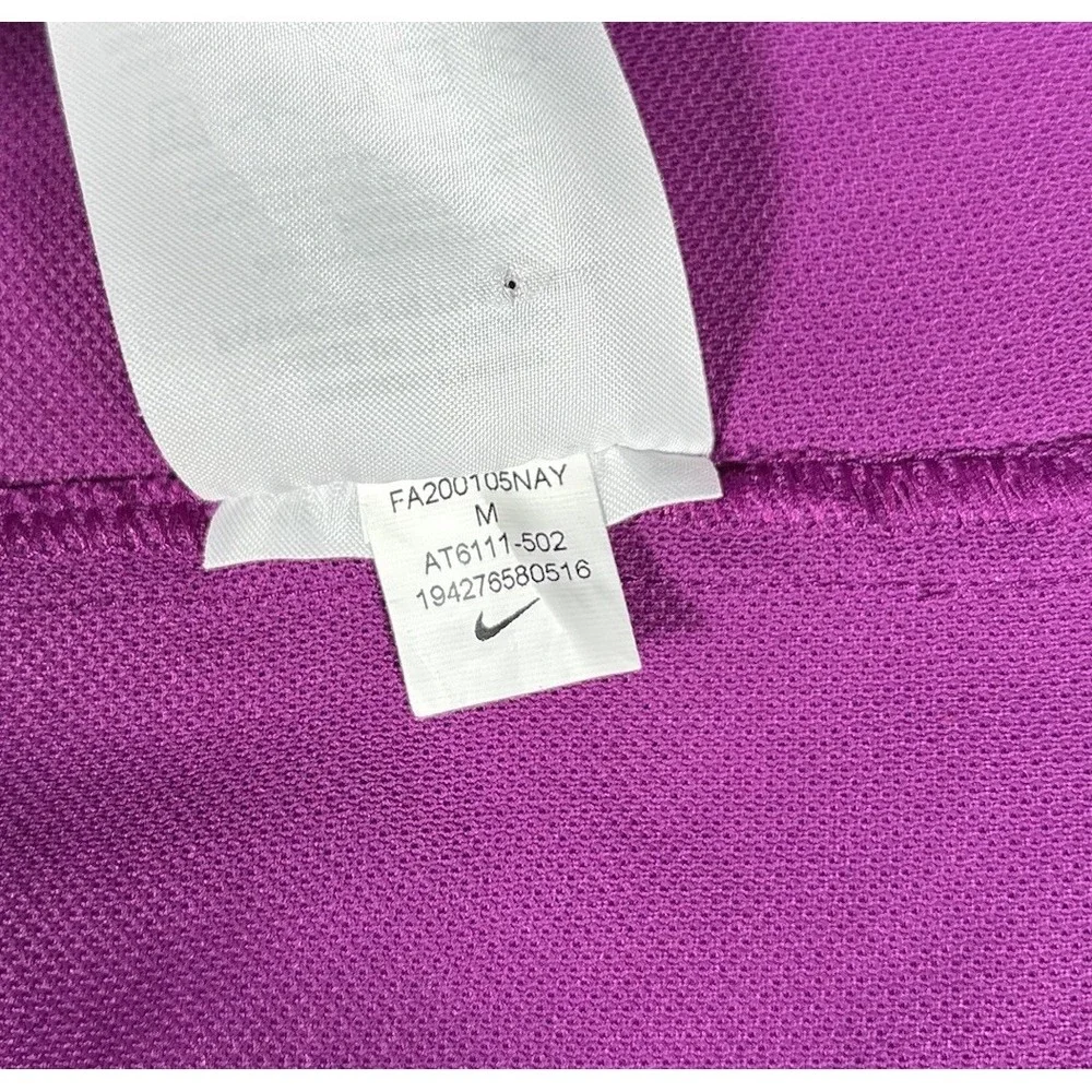 Nike The Nike Polo Shirt Mens M Short Sleeve Purple‎ Dri Fit Knit Golf